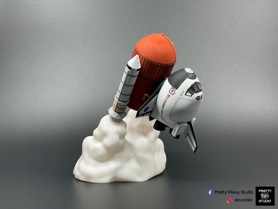 Exhaust Cloud LED Display Base for Egg Shuttle Booster Kit