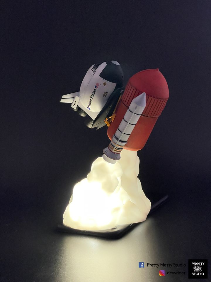 Exhaust Cloud LED Display Base for Egg Shuttle Booster Kit