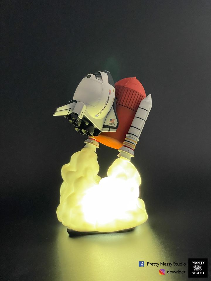 Exhaust Cloud LED Display Base for Egg Shuttle Booster Kit