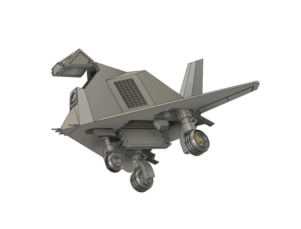 Chibi F-117A Nighthawk Stealth Fighter