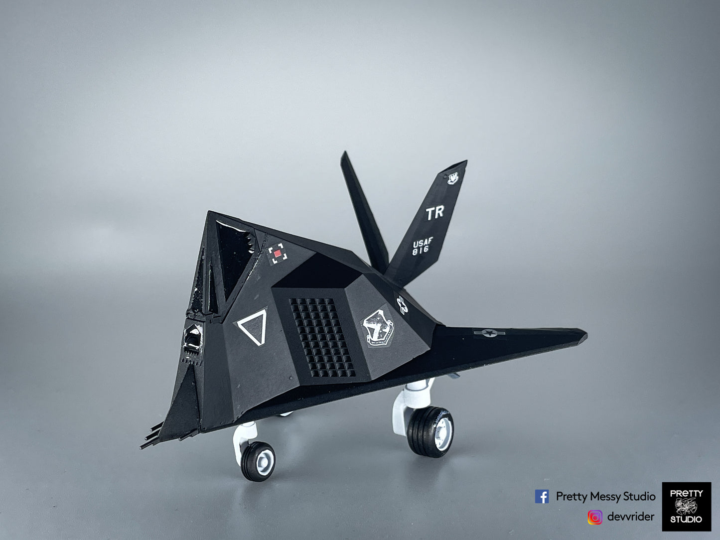 Chibi F-117A Nighthawk Stealth Fighter
