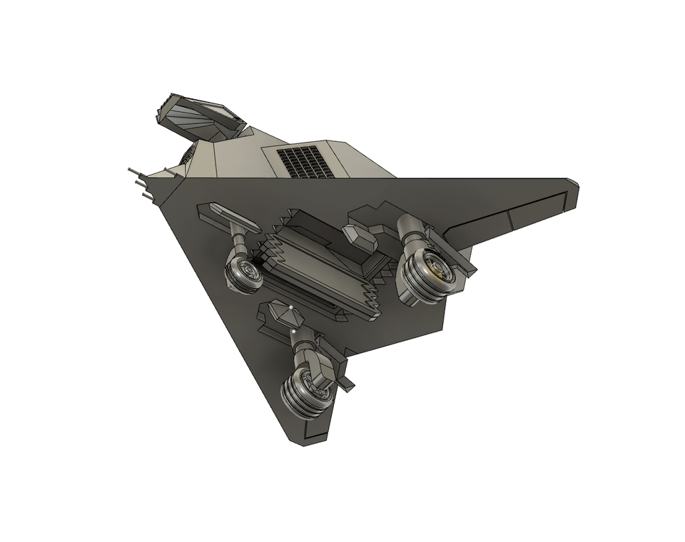 Chibi F-117A Nighthawk Stealth Fighter