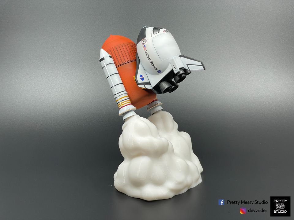 Exhaust Cloud LED Display Base for Egg Shuttle Booster Kit