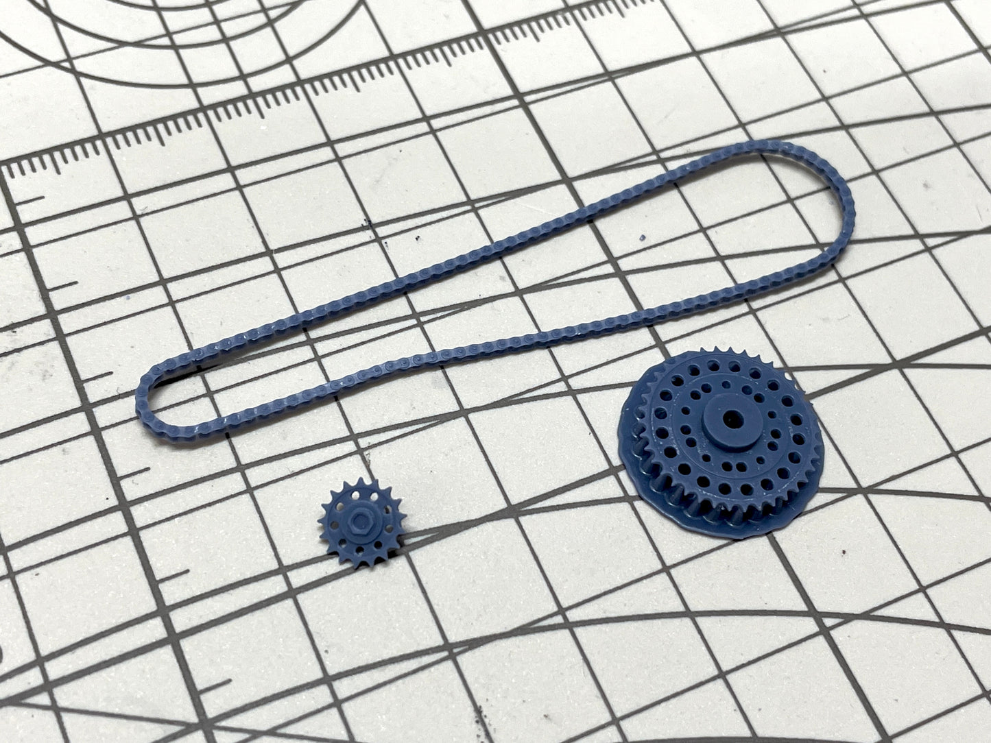Hasegawa 1/12 Honda NSR500 89' Detail-up Chain and Sprockets set
