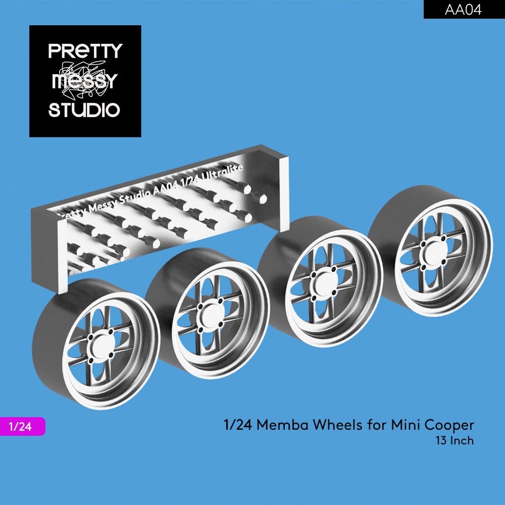 1/24 Mamba Wheels 13 inch for Classic Mini Cooper