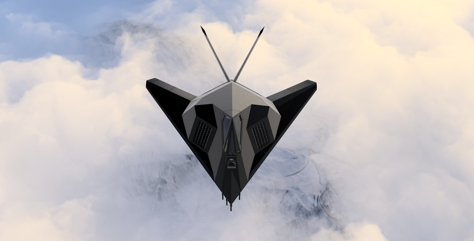 Chibi F-117A Nighthawk Stealth Fighter