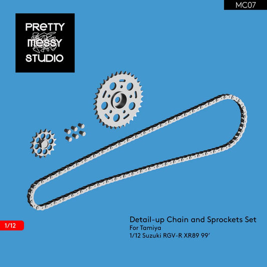 Tamiya 1/12 Suzuki RGV-R Xr89 99' Detail-up Chain and Sprockets set