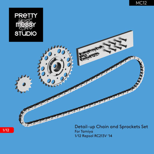 Tamiya 1/12 Repsol RC213V '14 Detail-up Chain and Sprockets set