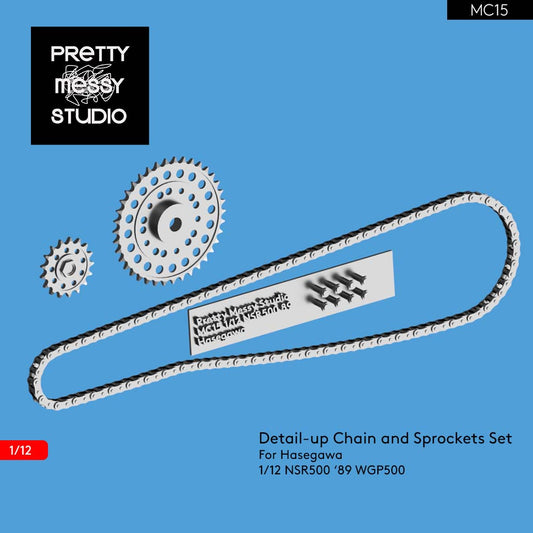 Hasegawa 1/12 Honda NSR500 89' Detail-up Chain and Sprockets set