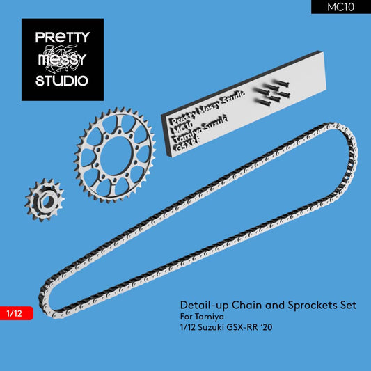 Tamiya 1/12 Suzuki GSX-RR '20 Detail-up Chain and Sprockets set