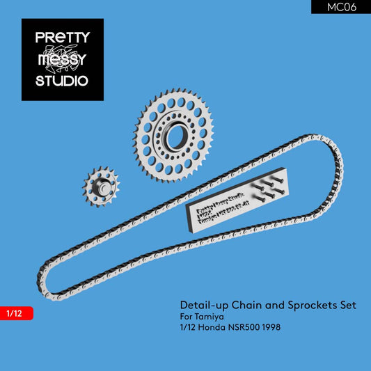 Tamiya 1/12 Honda NSR500 98' Detail-up Chain and Sprockets set